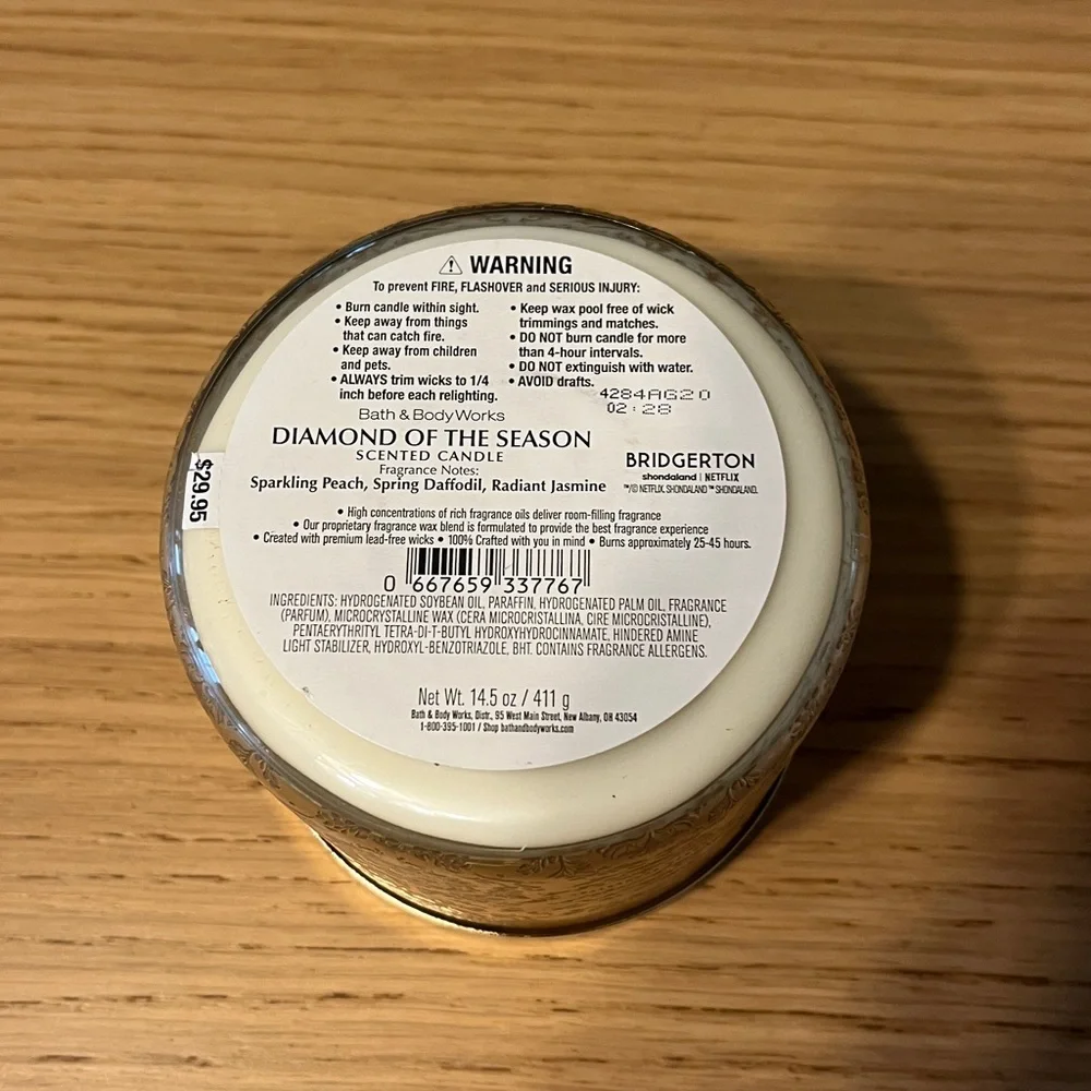 Bath & Body Works 3 Wick Candle. Bridgerton. Diamond Of The Season. - Picture 5 of 5